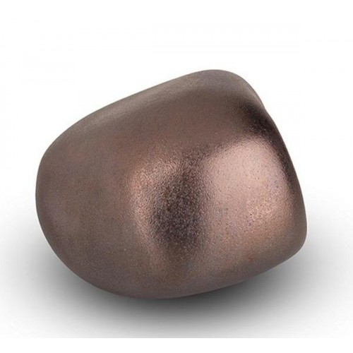 Cremation Ashes Keepsake / Miniature Urn – Huggable Cuddle Stone (Rustic Bronze Matt)